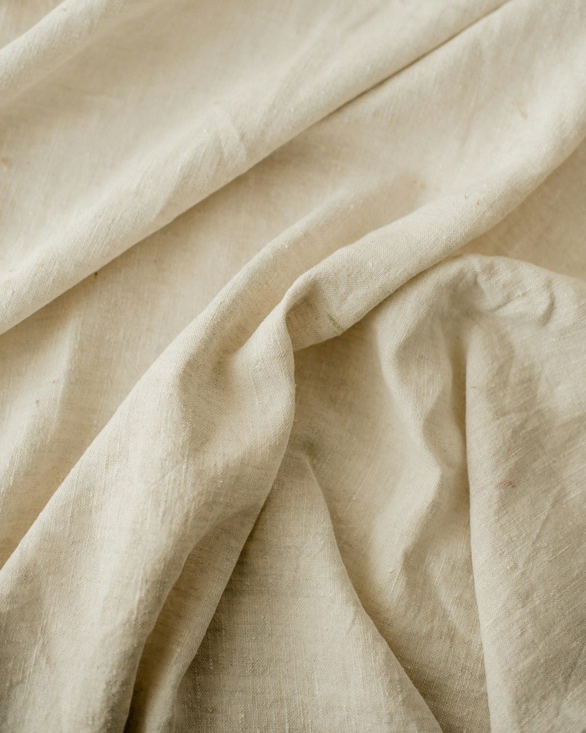 Soft folds of natural washed linen